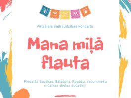 Virtuālais sadraudzības koncerts "Mana mīļā flauta"