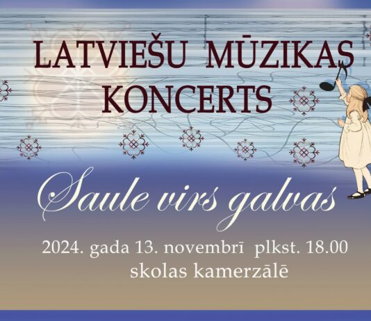 Latviešu mūzikas koncerts, "Saule virs galvas"