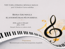 Reiņa Grunduļa klaviermūzikas pēcpusdiena