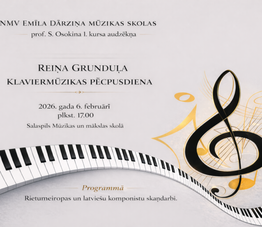 Reiņa Grunduļa klaviermūzikas pēcpusdiena