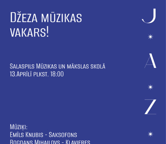 Džeza mūzikas koncerts Salaspils Mūzikas un mākslas skolā