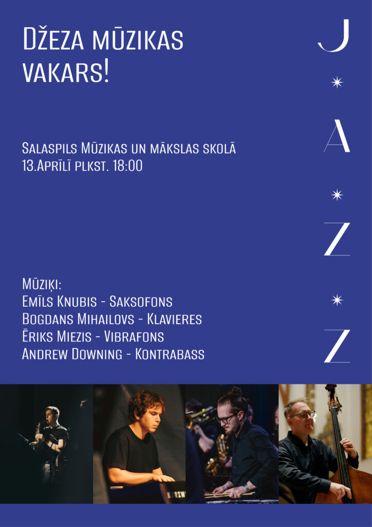 Džeza mūzikas koncerts Salaspils Mūzikas un mākslas skolā