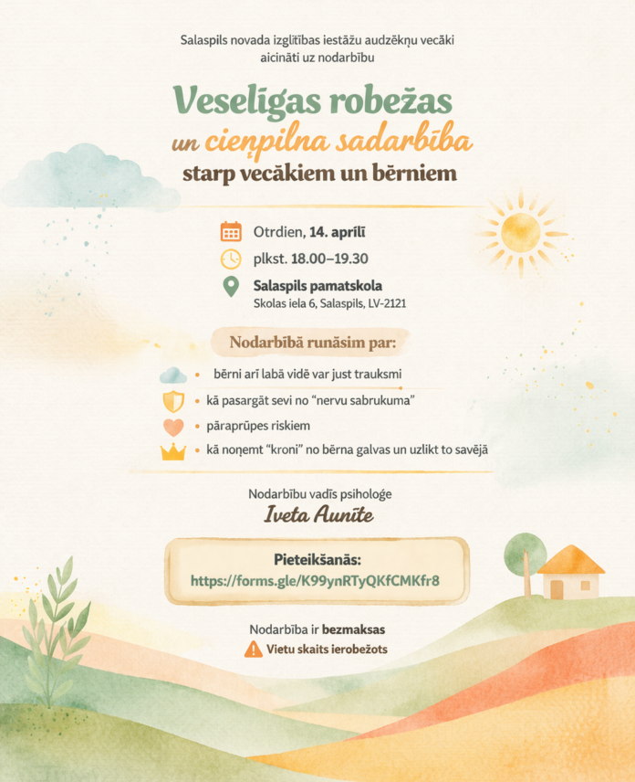 lekcija audzēkņu vecākiem